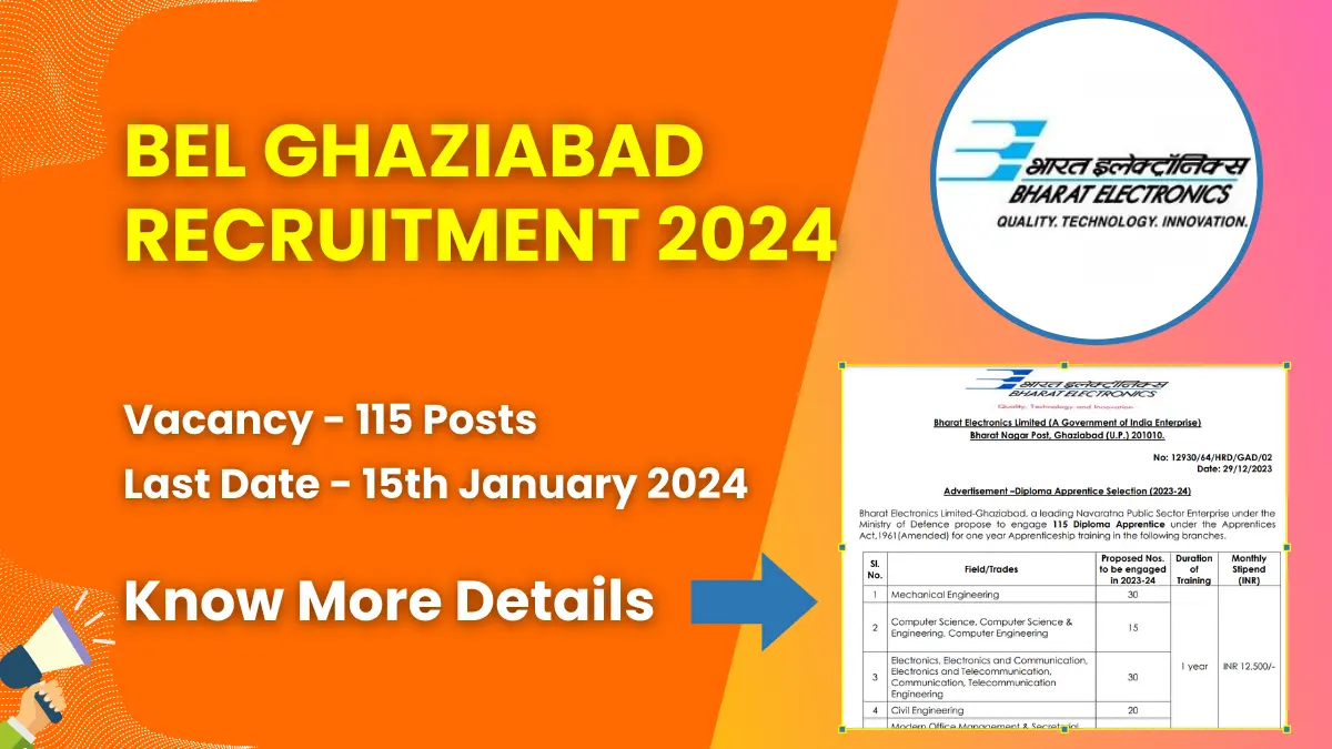 BEL Ghaziabad Recruitment 2024