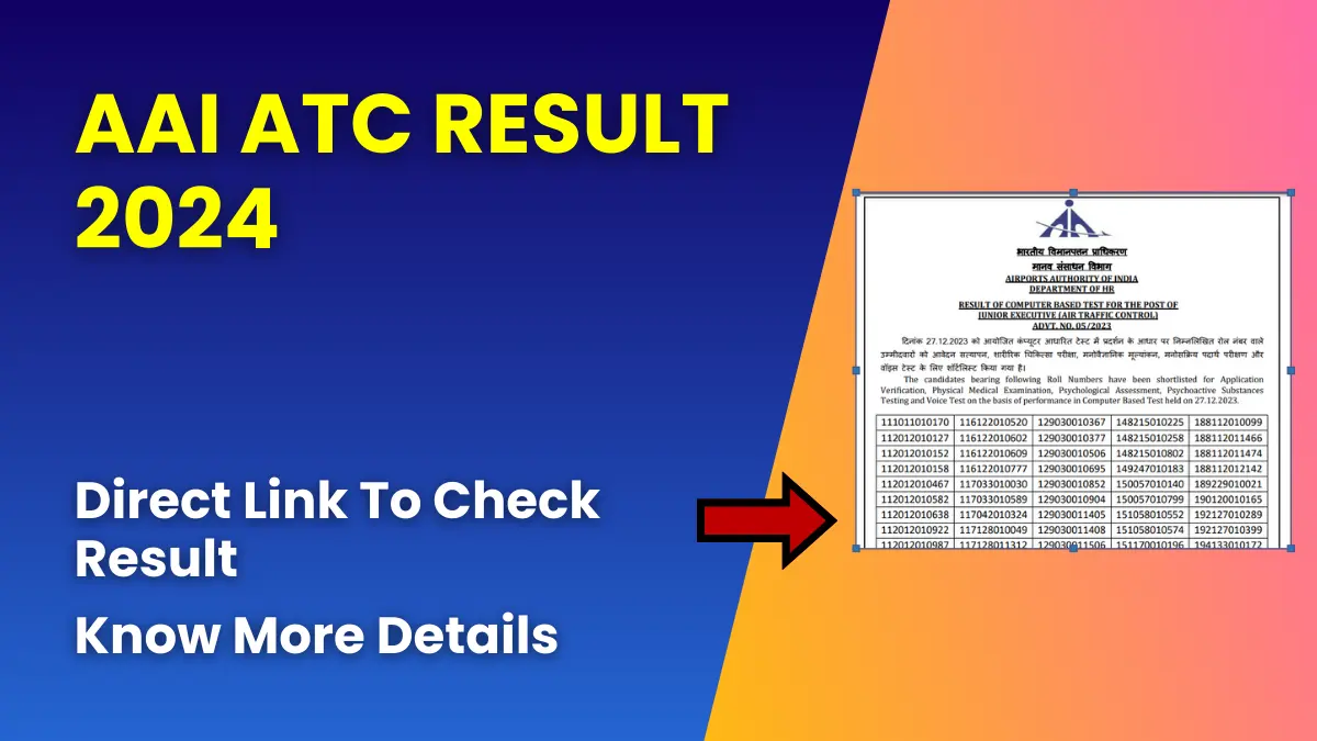 AAI ATC Result 2024