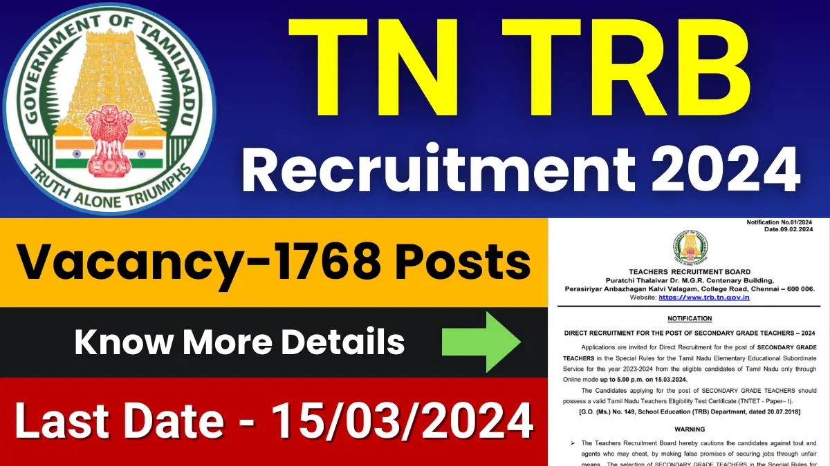 TN TRB SGT Recruitment 2024