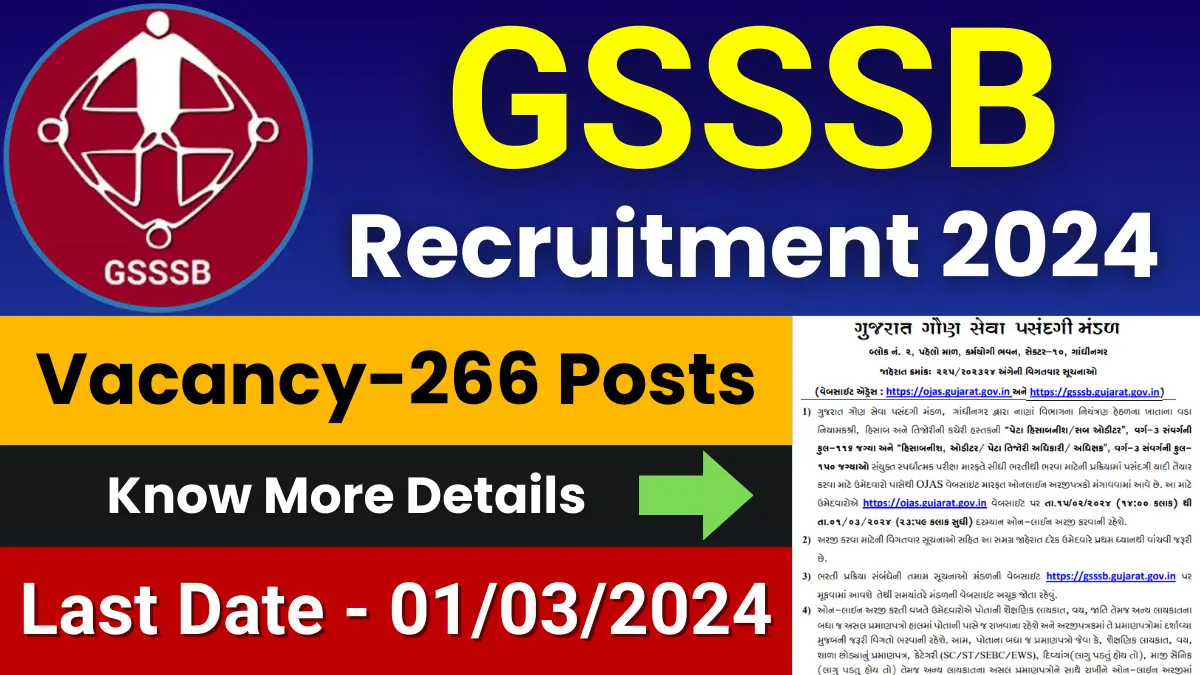 GSSSB Recruitment 2024