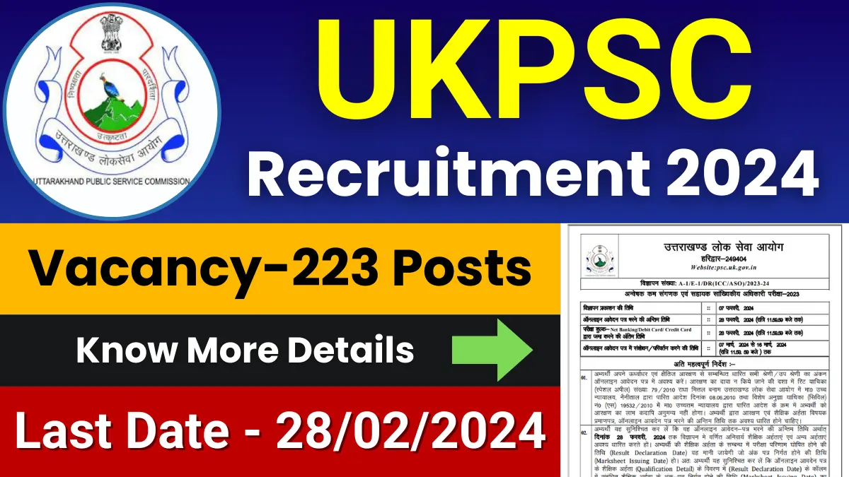 UKPSC ICC ASO Jobs 2024