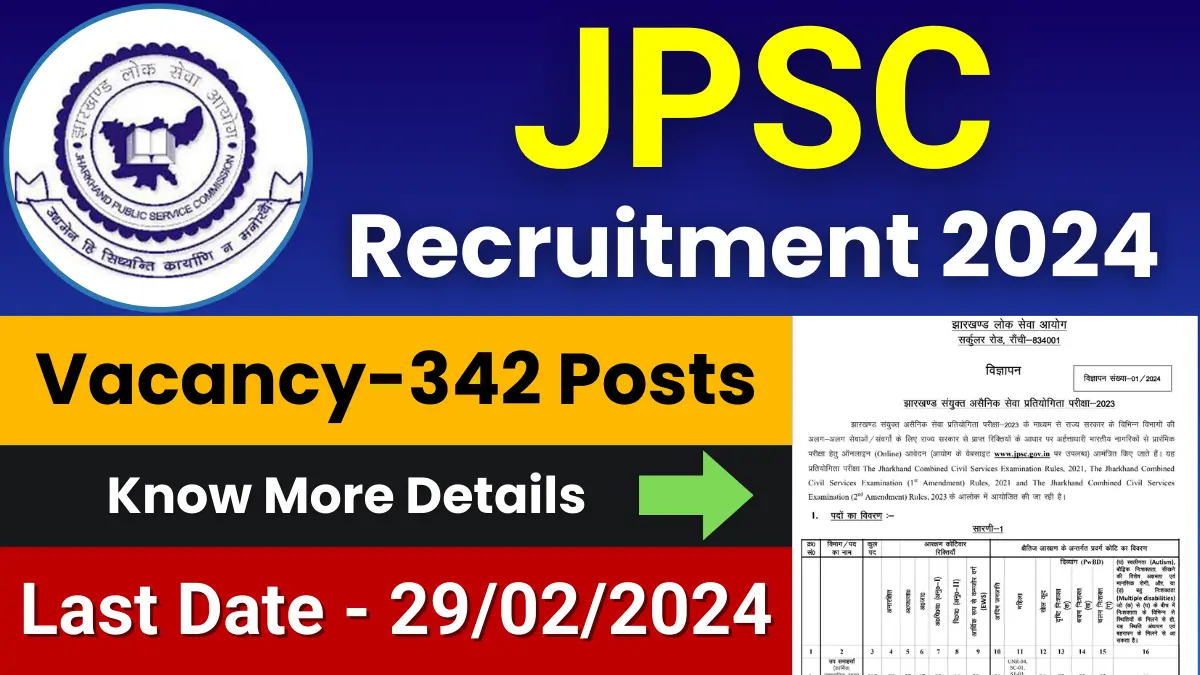 JPSC Recruitment 2024