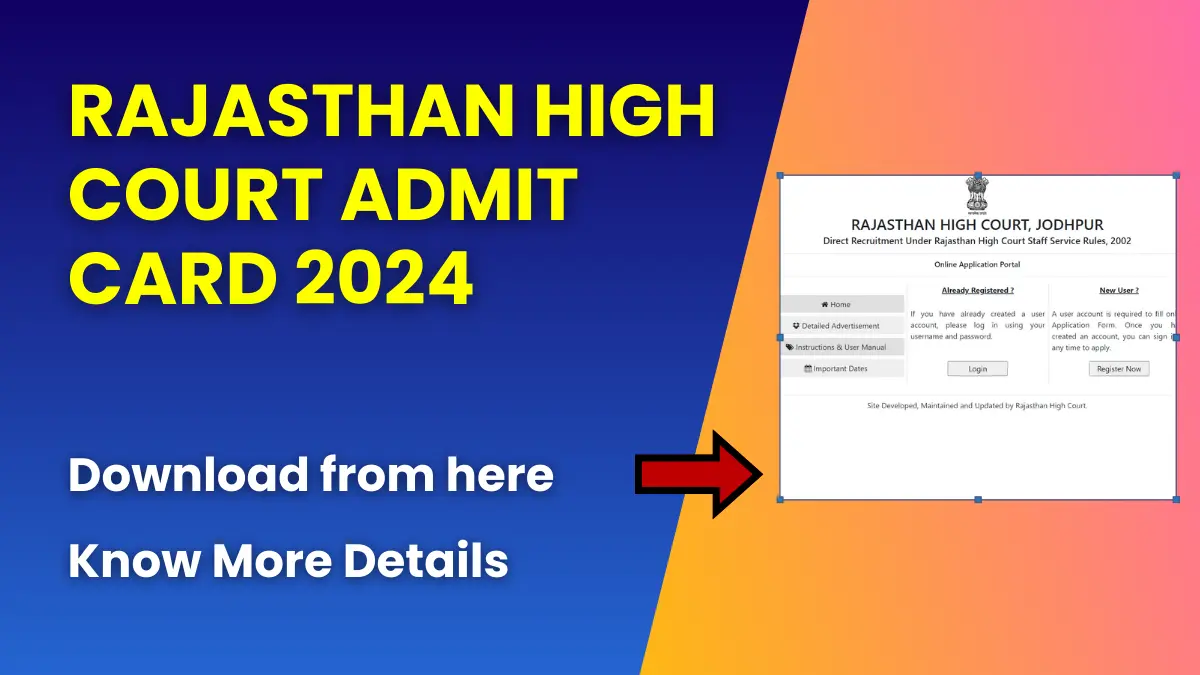 Rajasthan High Court Admit Card 2024