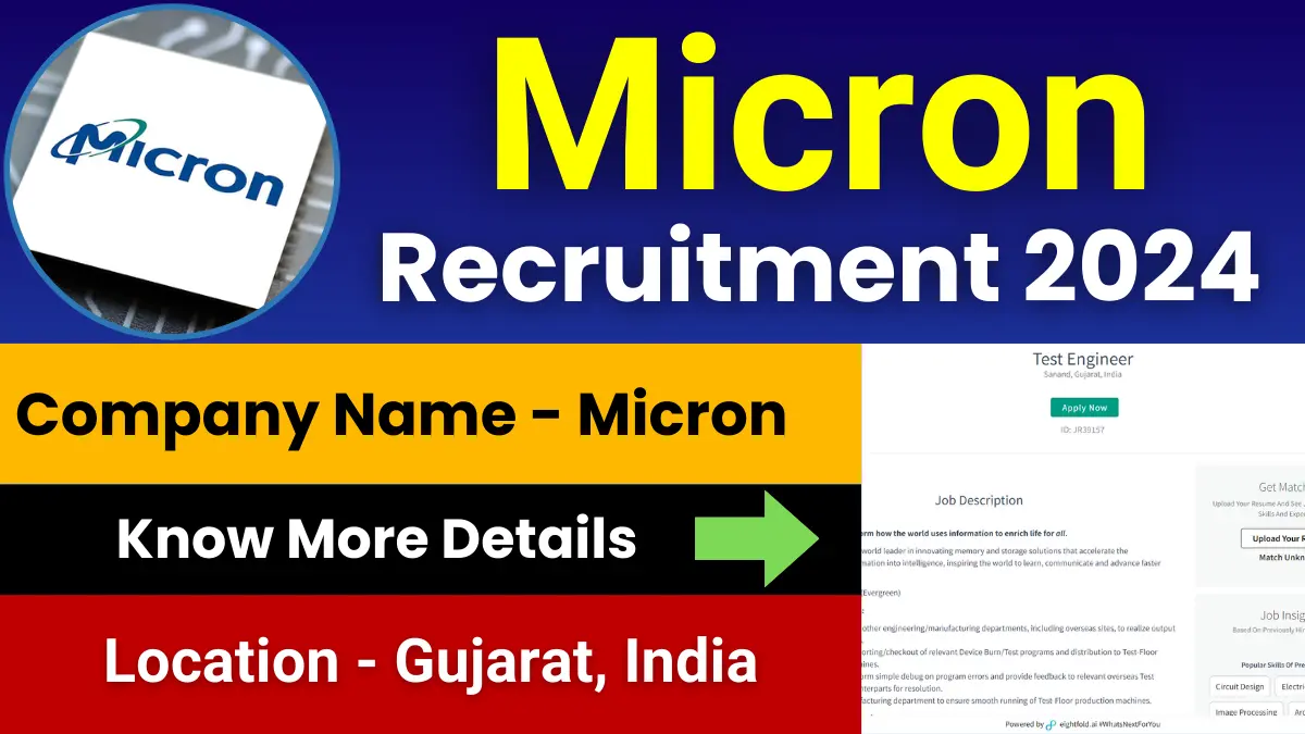 Micron Test Engineer Jobs 2024