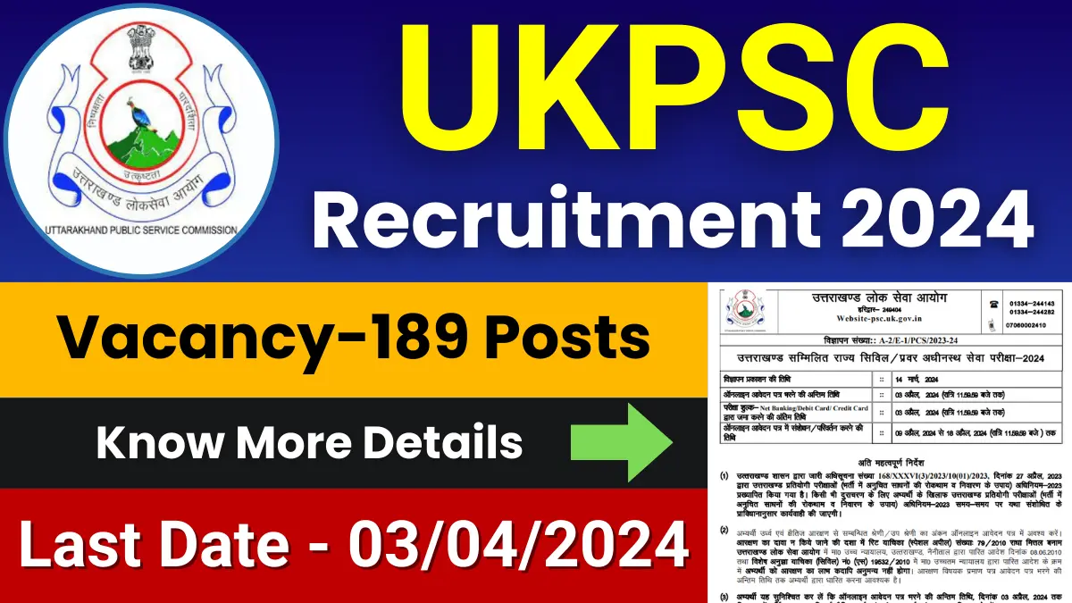 UKPSC Sales Tax Officer Jobs 2024