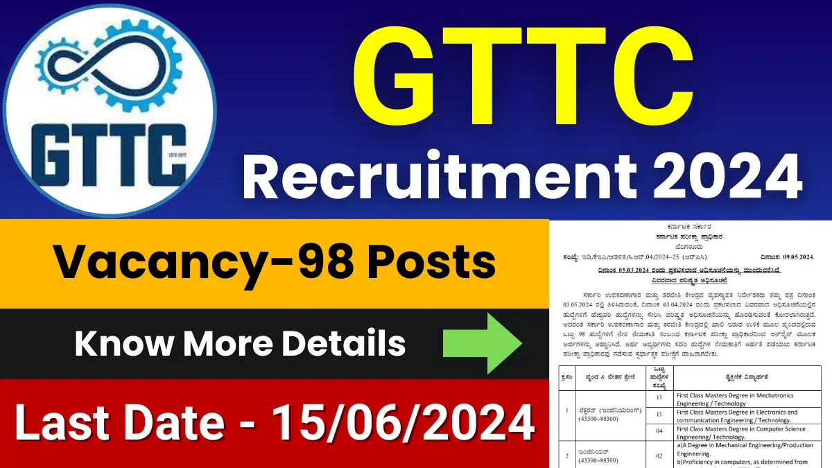 GTTC Recruitment 2024