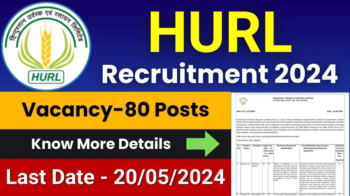 HURL Recruitment 2024