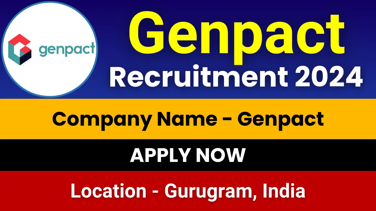 Genpact Recruitment 2024
