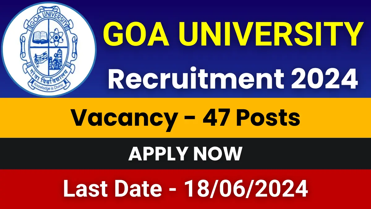 Goa University Recruitment 2024