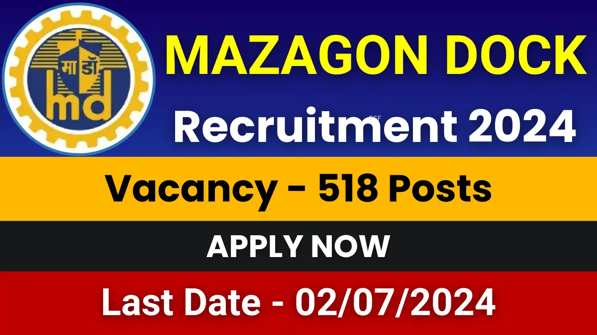Mazagon Dock Apprentice Jobs 2024