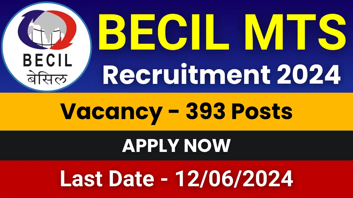 BECIL MTS Jobs 2024
