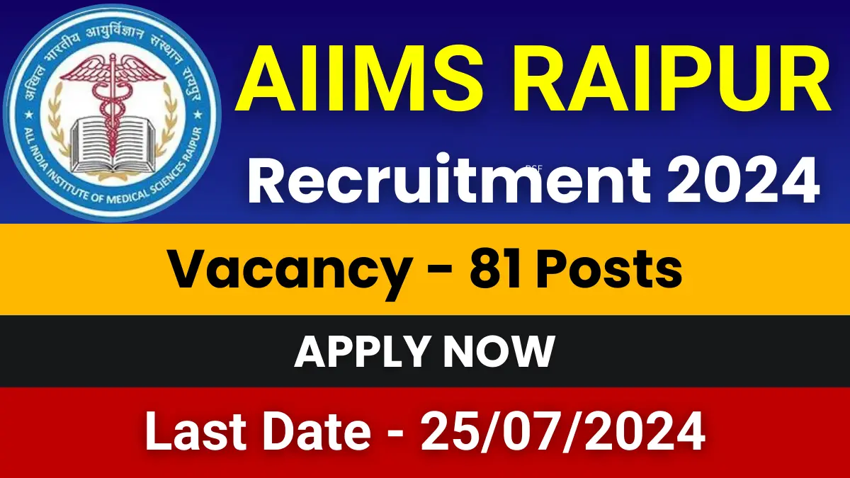 AIIMS Raipur Senior Resident Jobs 2024