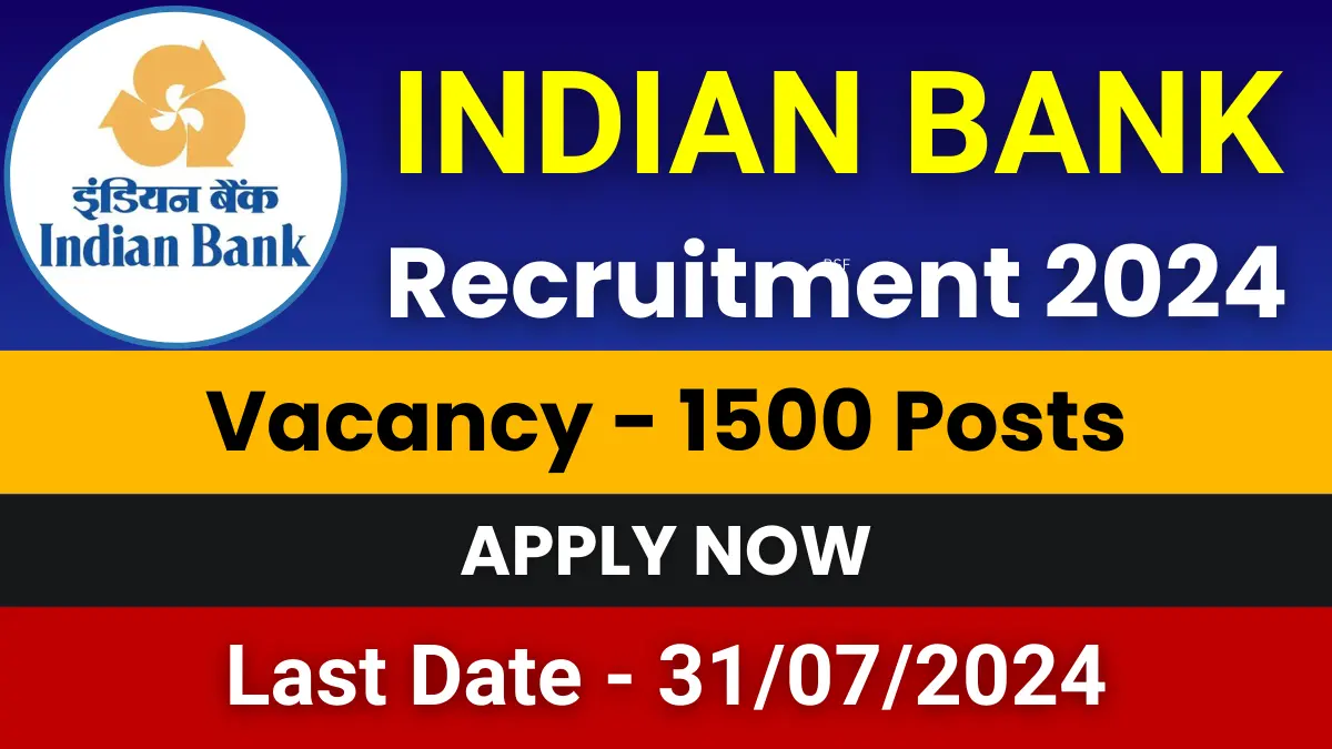 Indian Bank Recruitment 2024
