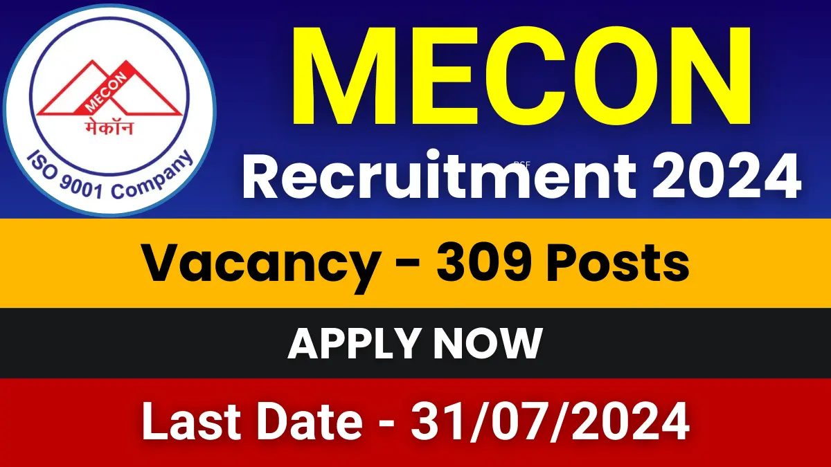 MECON Recruitment 2024