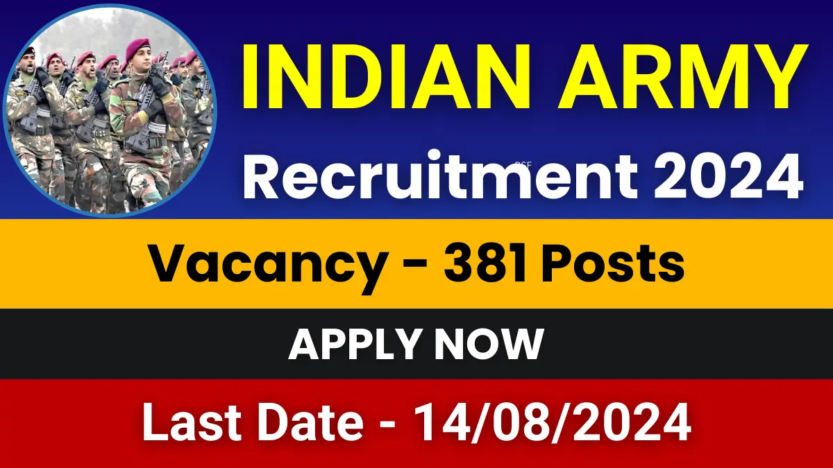 Indian Army SSC Tech Recruitment 2024