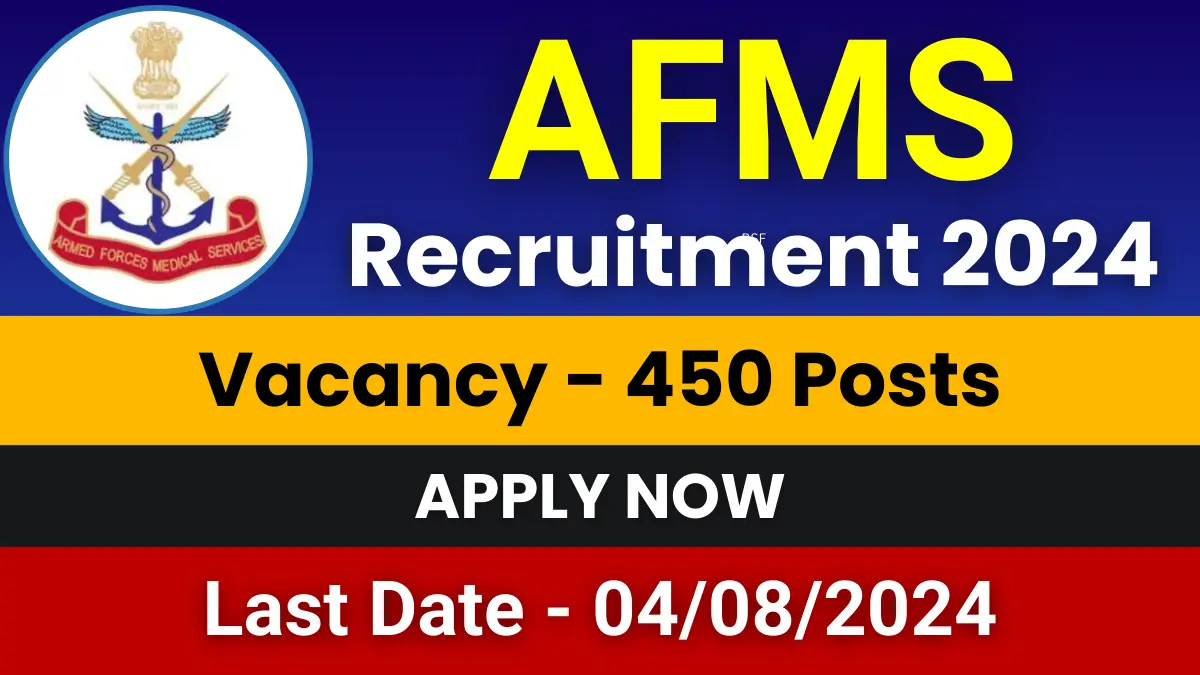 AFMS Recruitment 2024