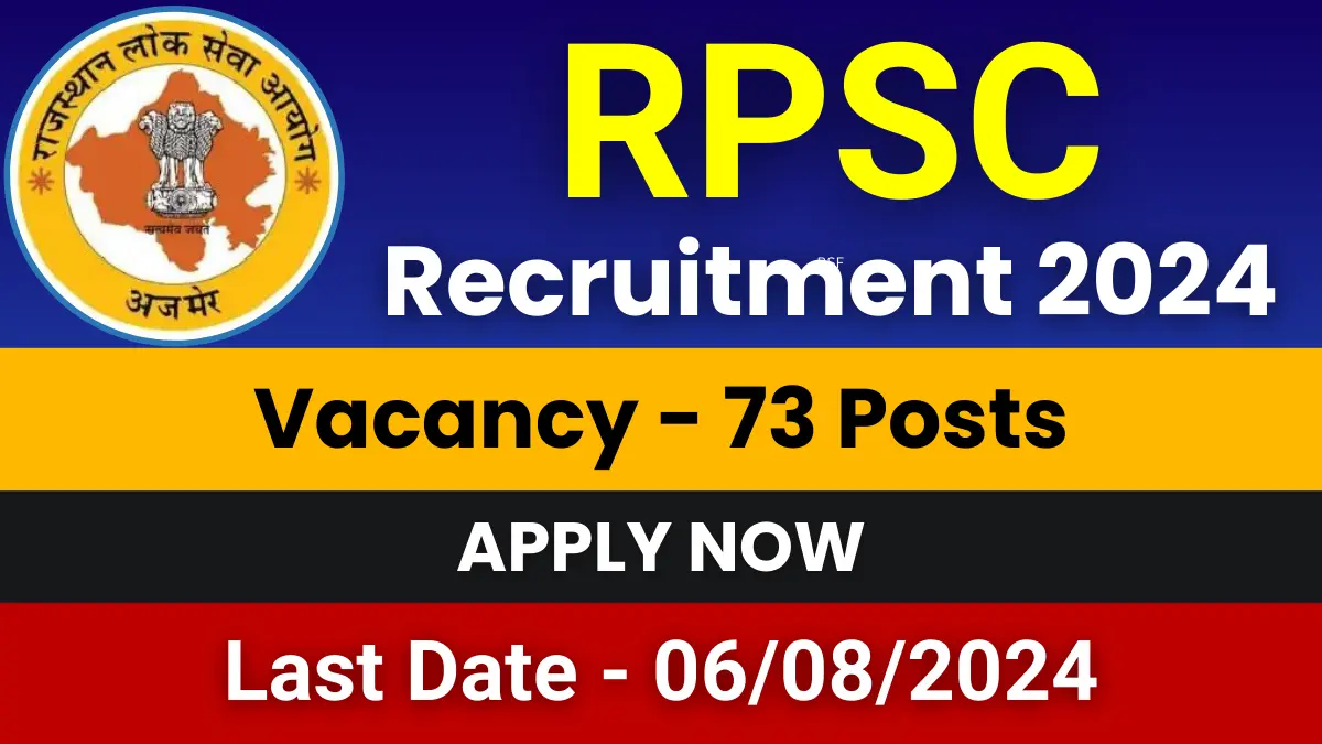 RPSC Deputy Jailor Jobs 2024