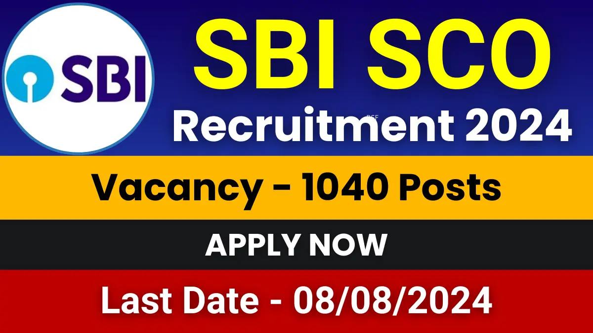 SBI SCO Recruitment 2024