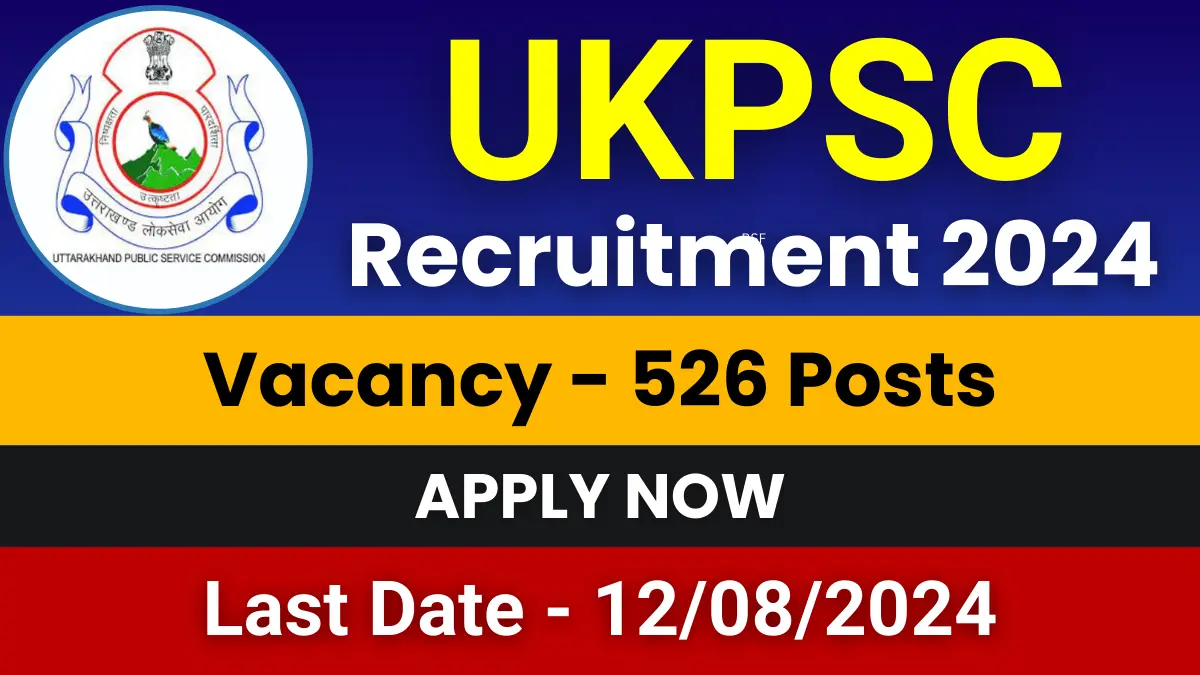 UKPSC Lecturer Jobs 2024 Notification for 526 Posts | Apply Now 1 UKPSC Lecturer Jobs 2024