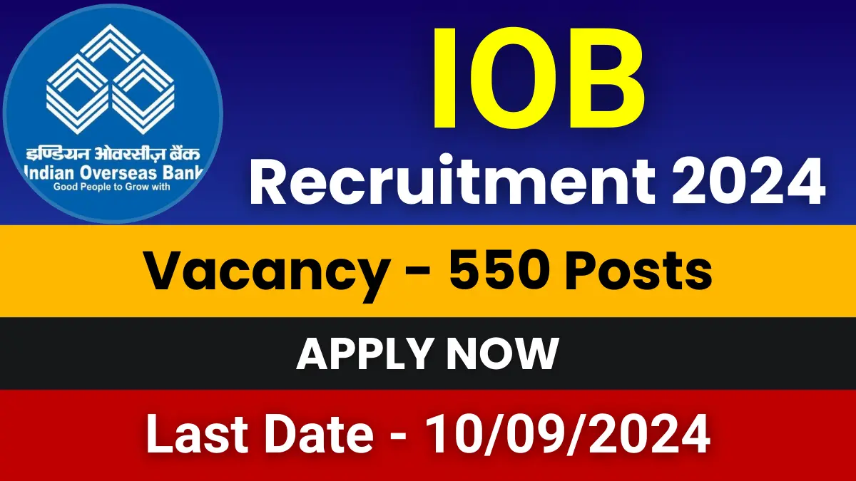 IOB Recruitment 2024