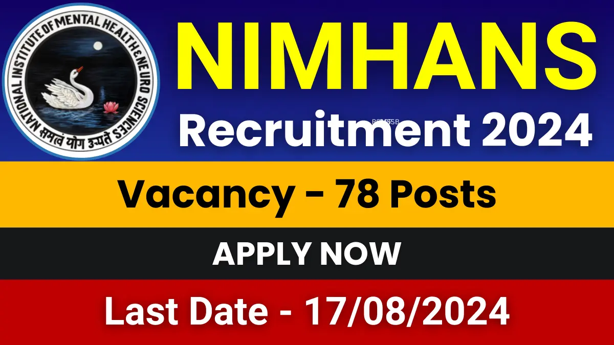 NIMHANS Recruitment 2024