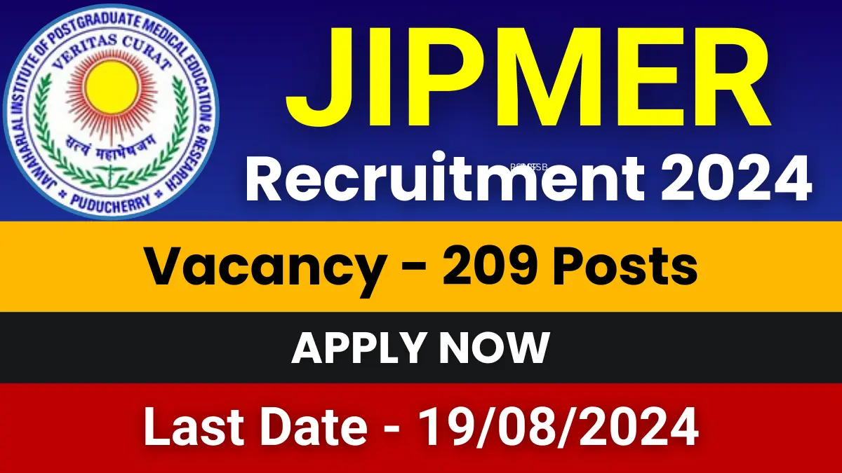 JIPMER Recruitment 2024