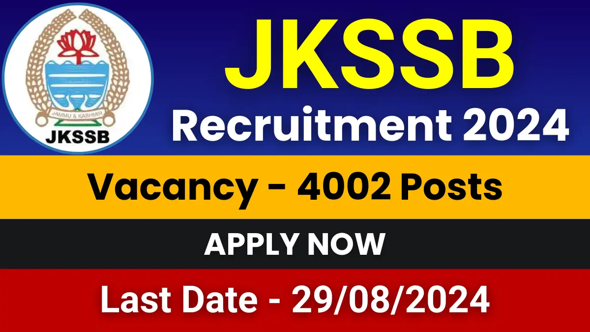 JKSSB Recruitment 2024