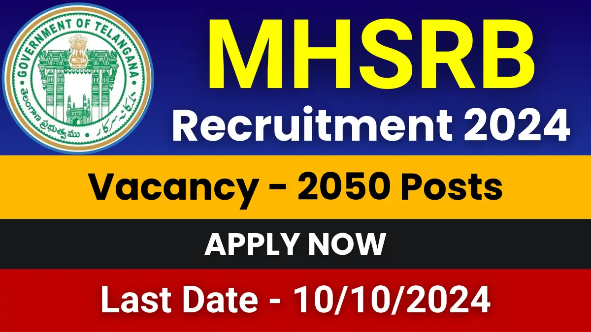 MHSRB Recruitment 2024
