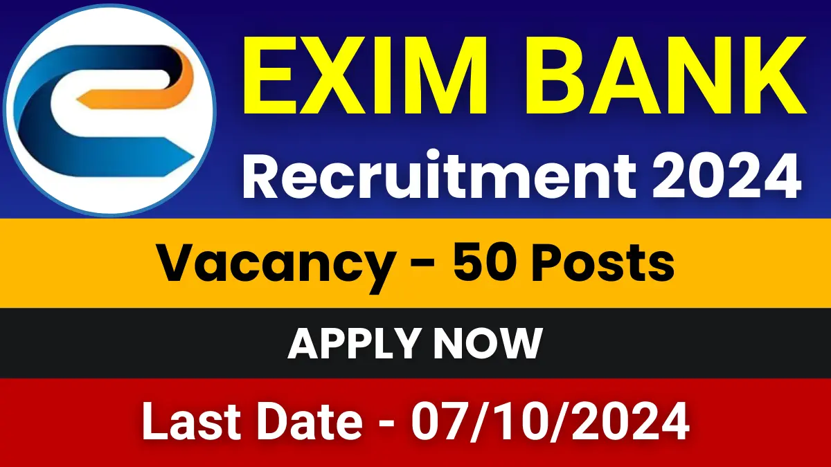 Exim Bank Recruitment 2024
