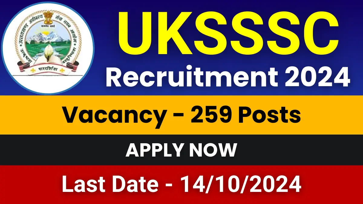 UKSSSC Personal Assistant Jobs 2024 for 259 Posts | Apply Now 1 UKSSSC Personal Assistant Jobs 2024
