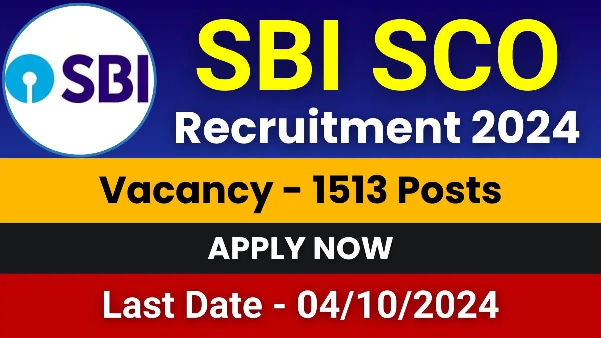 SBI SCO Recruitment 2024