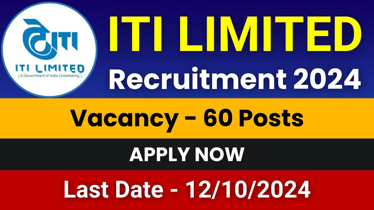 ITI Limited Technician Jobs 2024