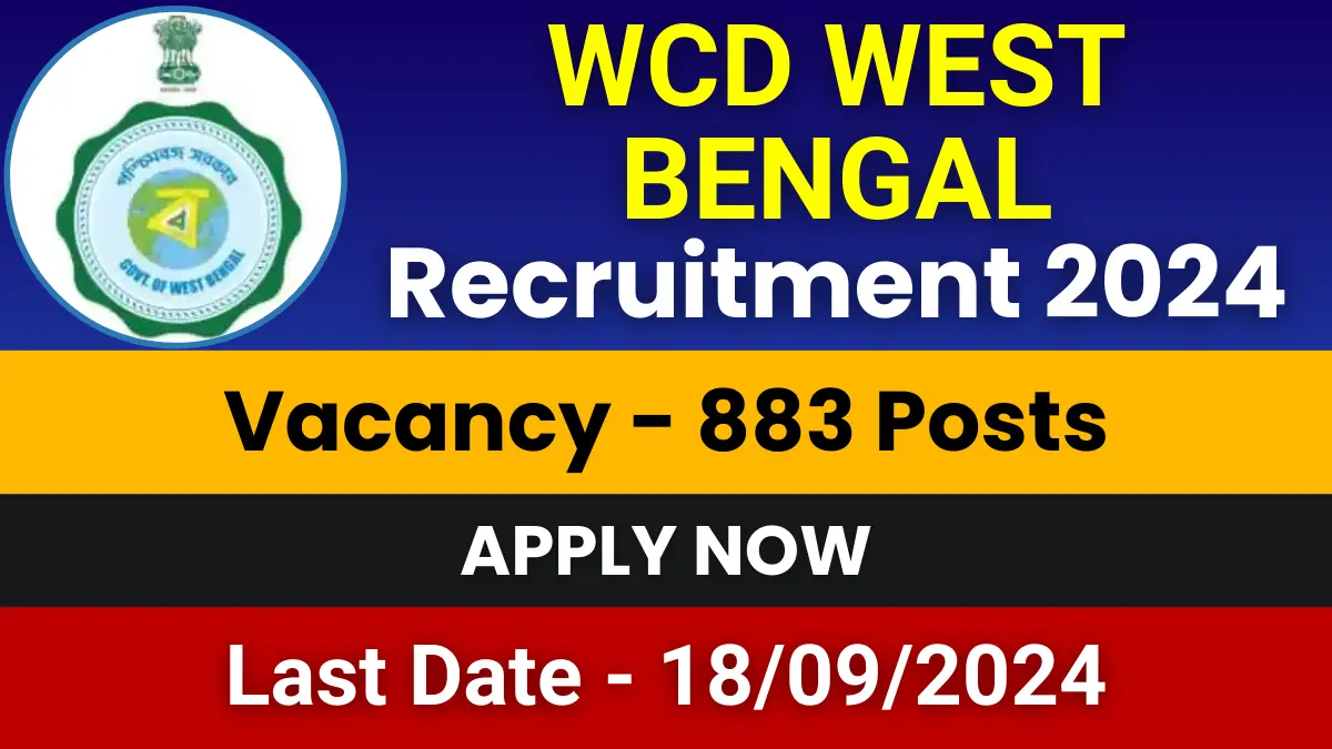 WCD West Bengal Anganwadi Helper Jobs 2024