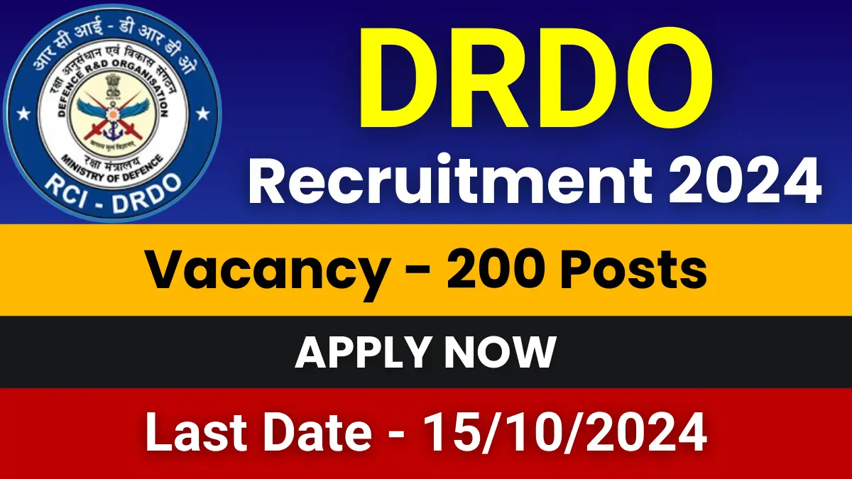 DRDO Apprentice Jobs 2024