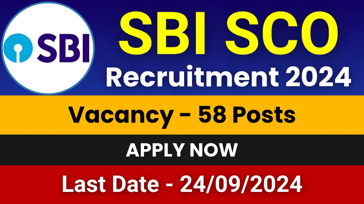 SBI SCO Recruitment 2024