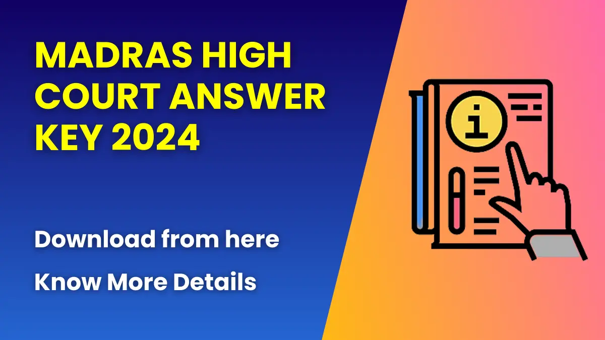 Madras High Court Answer Key 2024