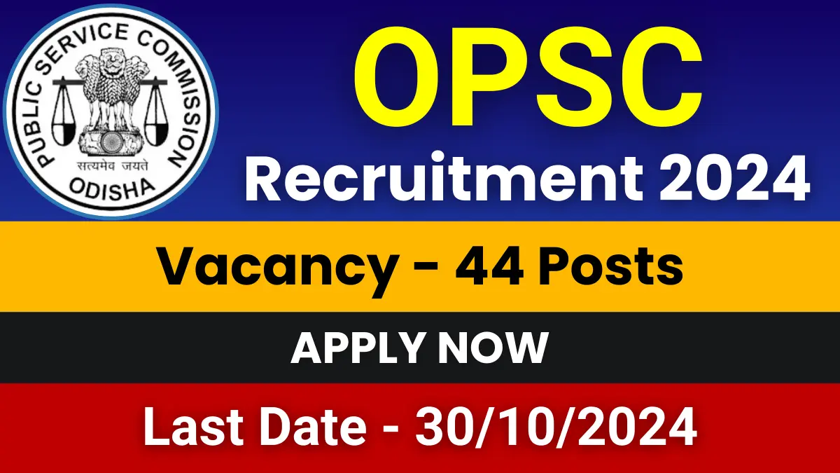 OPSC SDIPRO Jobs 2024