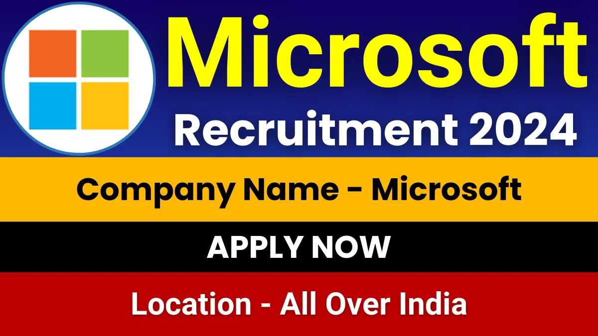 Microsoft Off Campus Hiring 2024