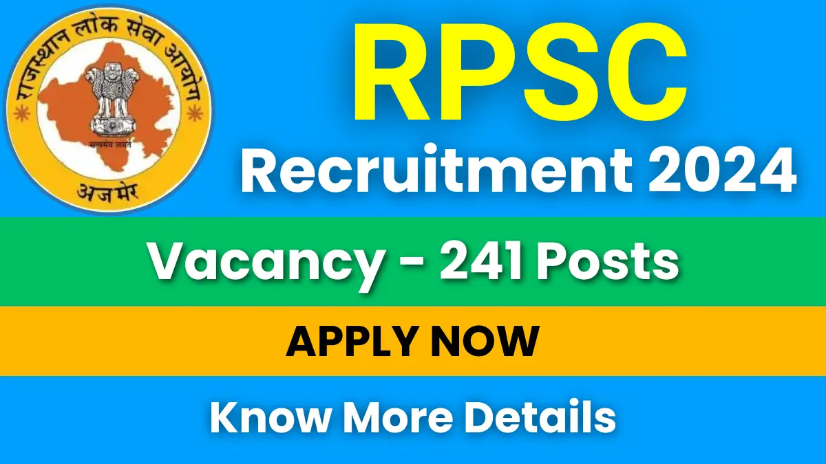RPSC Assistant Agriculture Officer Recruitment 2024