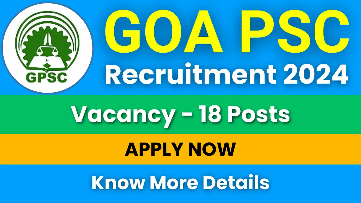 Goa PSC Veterinary Officer Recruitment 2024
