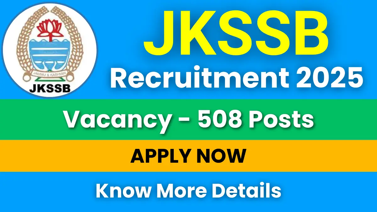 JKSSB Junior Engineer Recruitment 2025