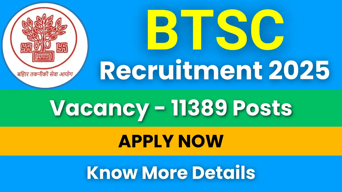 BTSC Staff Nurse Recruitment 2025 for 11389 Vacancies: Apply Now 1 BTSC Staff Nurse Recruitment 2025