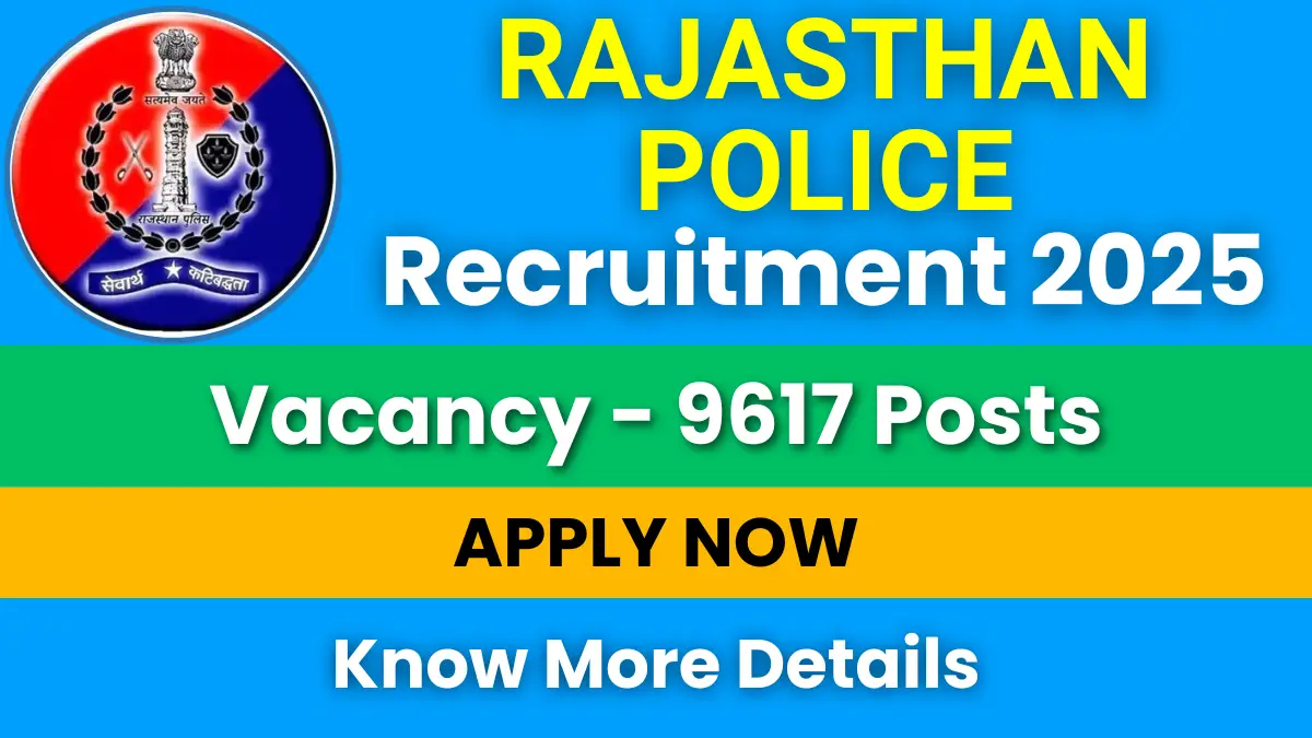 Rajasthan Police Constable Recruitment 2025