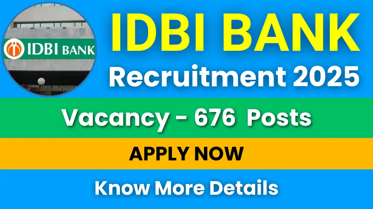 IDBI Bank JAM Recruitment 2025