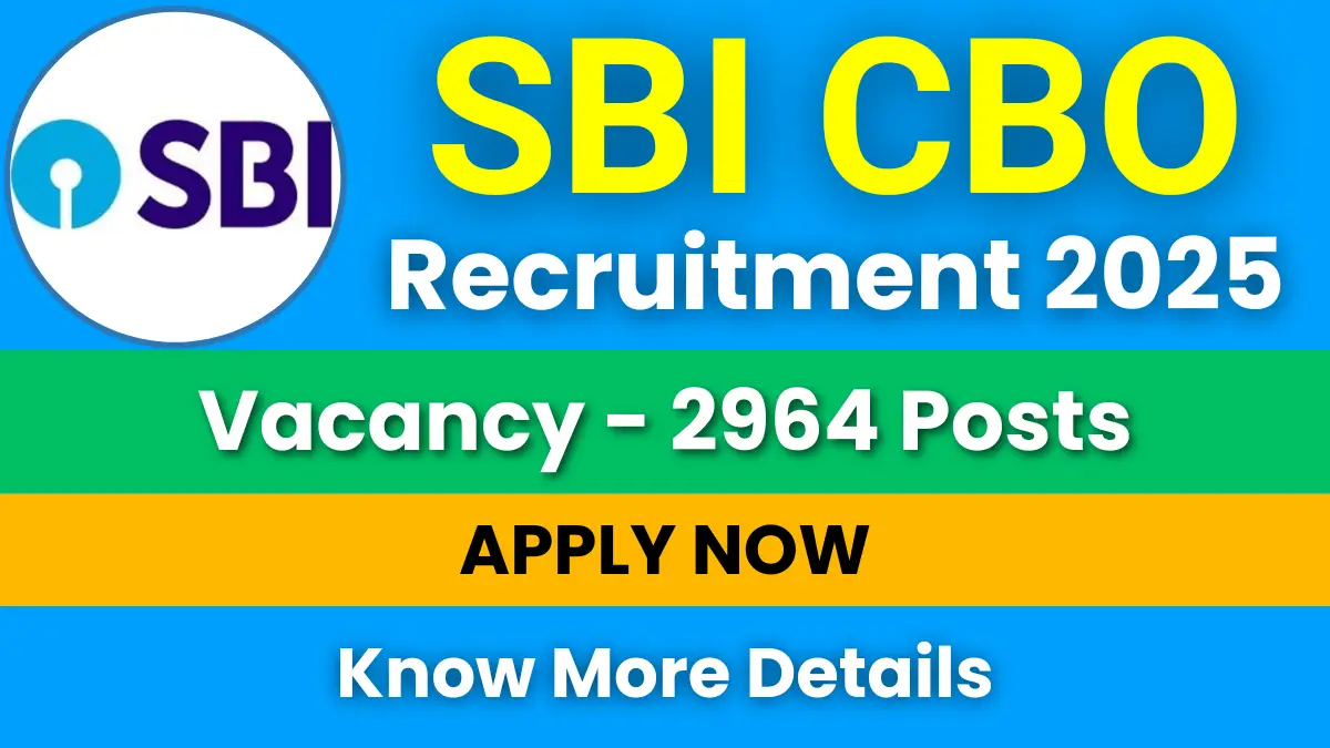 SBI CBO Recruitment 2025