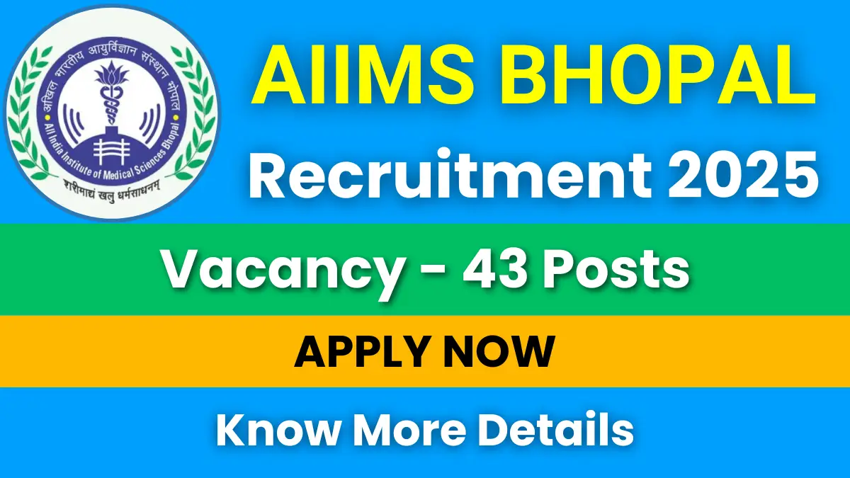AIIMS Bhopal Senior Resident Recruitment 2025