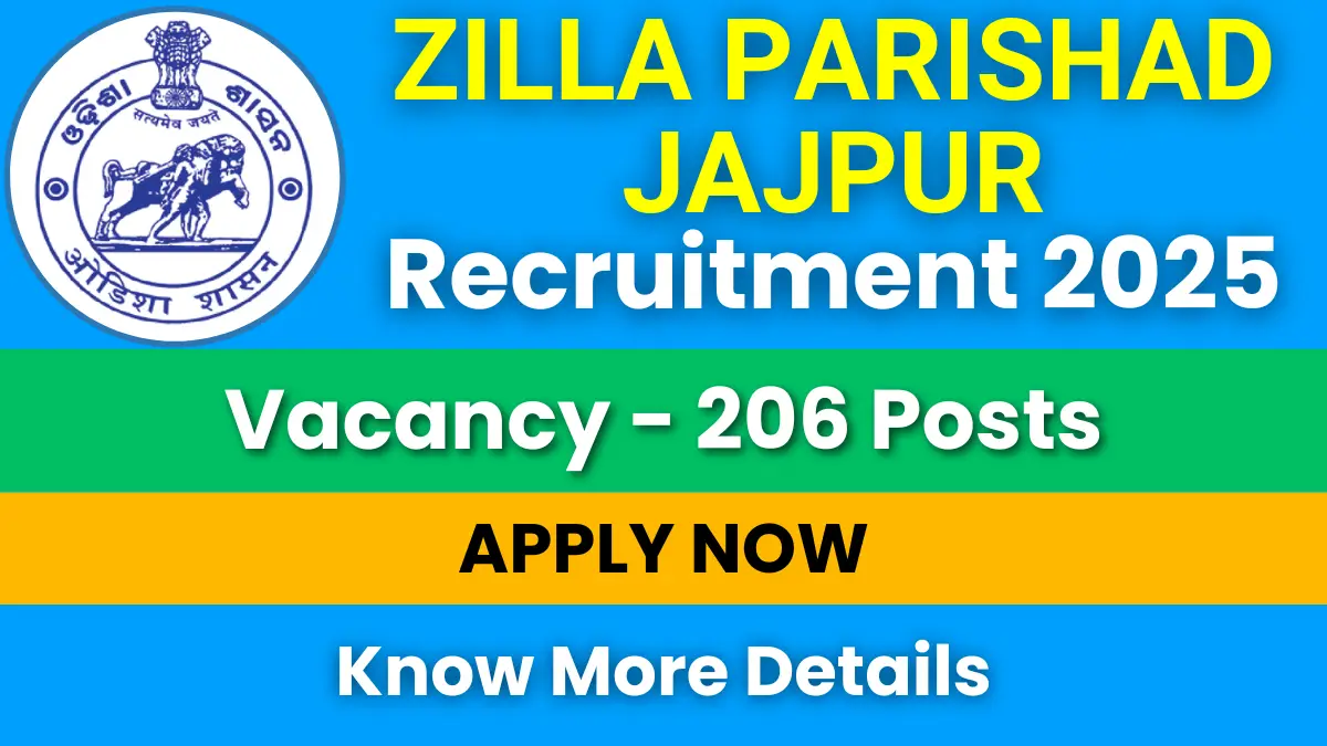 Zilla Parishad Jajpur Recruitment 2025