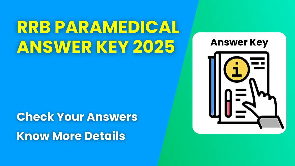 RRB Paramedical Answer Key 2025
