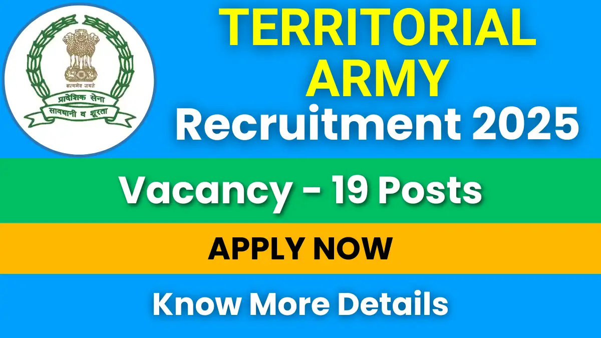 Territorial Army Recruitment 2025