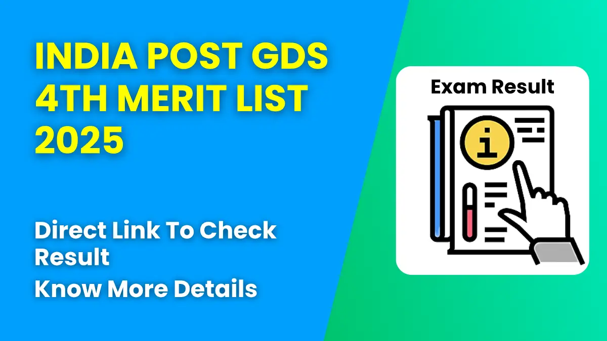 India Post GDS 4th Merit List 2025
